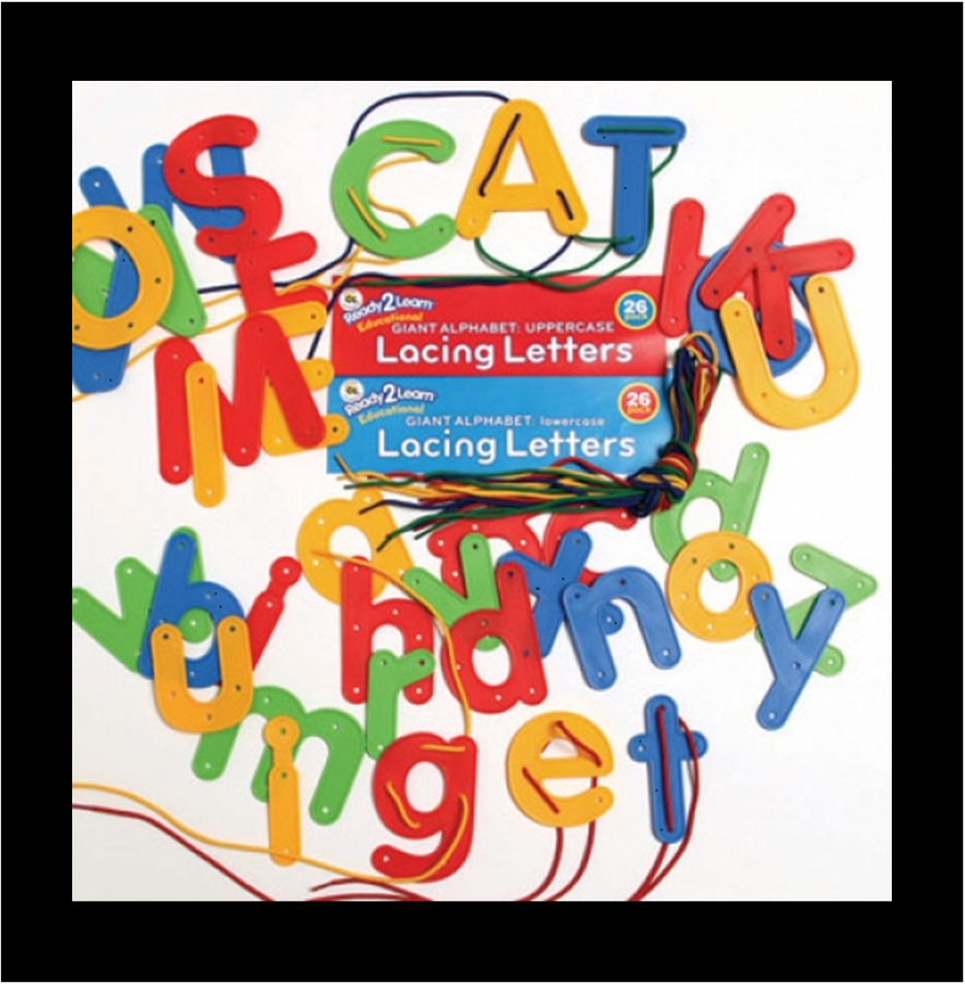 Upper Case Lacing Letters